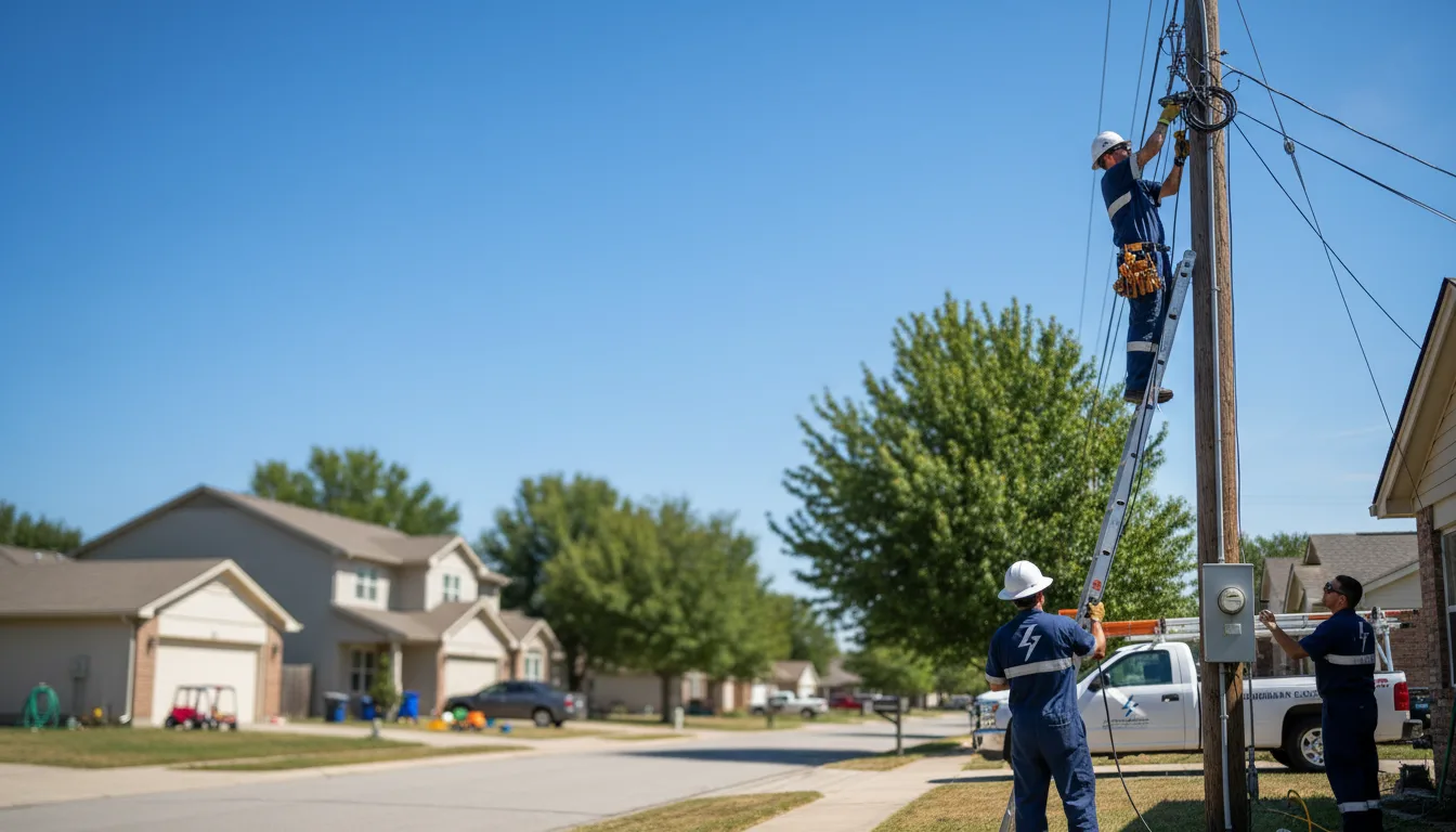 Residential electrician providing installation services in Tripoli, WI